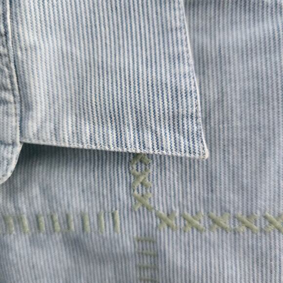 Karen Scott Vintage Button Down Embroidered Blouse size Medium Floral 90s - Picture 5 of 8